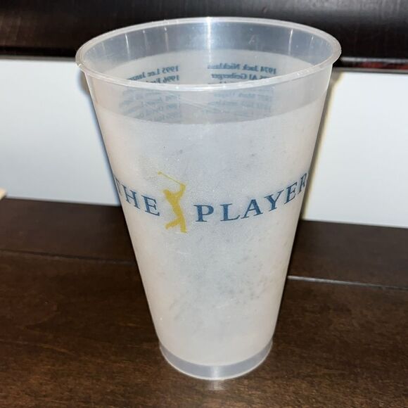 2015 The players Championship opaque plastic beer 12 oz glass - Picture 1 of 2